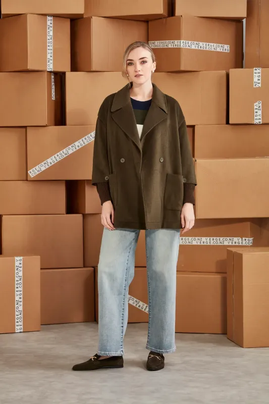 Verge  Ella Coat Olive 95588R