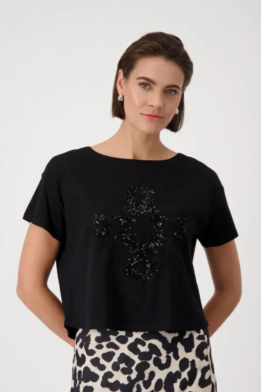 Monari TShirt with touch of Sequins 409687MNR