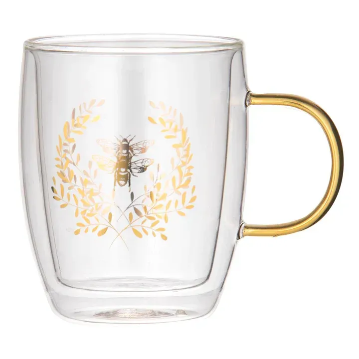 Ashdene Elegant Bee Double Walled Glass