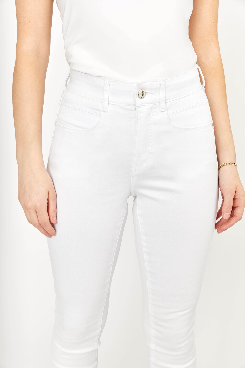 Frank Lman White Denim Pant