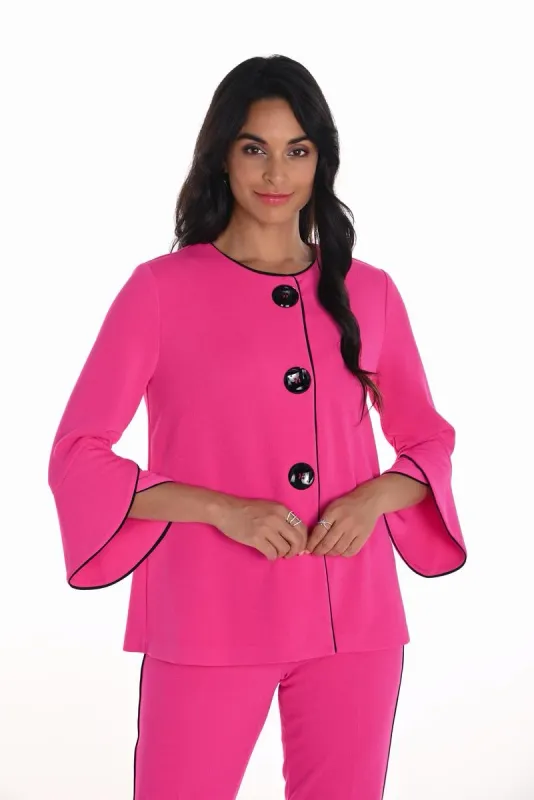 Frank Lyman Knit Jacket Fuchsia 251367