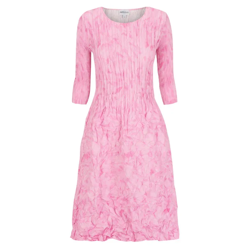 Alquema 3/4 Sleeve Smash Pocket Dress Pink Stirring ADC544