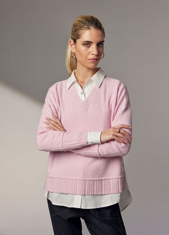 Madly Sweetly Girls Club Sweater Rosebud