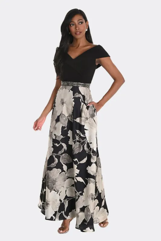 Frank Lyman Off Shoulder Long Dress 259344