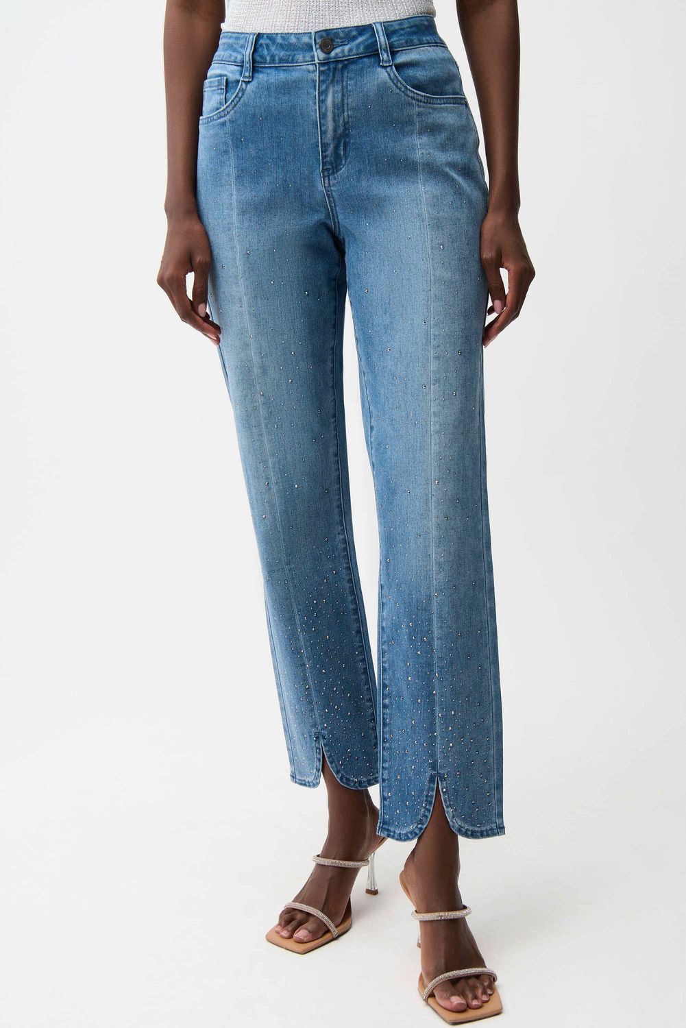 Joseph Ribkoff  Slim Leg Jeans With Rhinestone Detail 261954