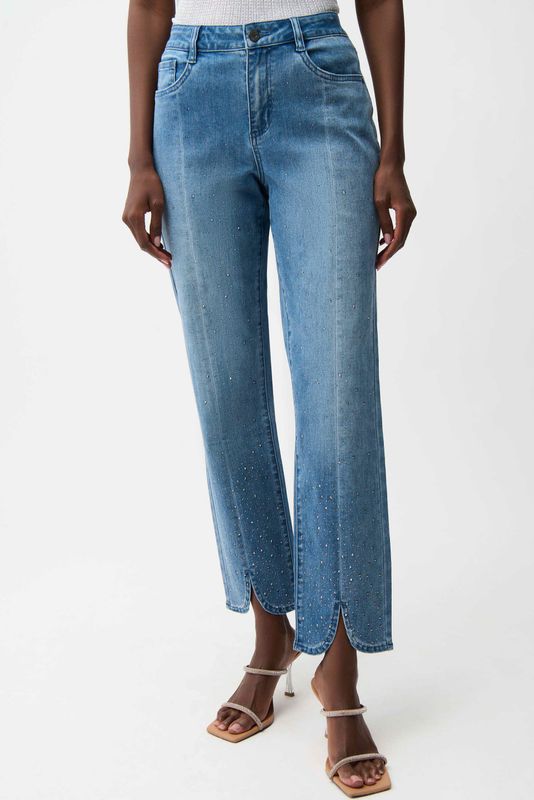 Joseph Ribkoff  Slim Leg Jeans With Rhinestone Detail 261954