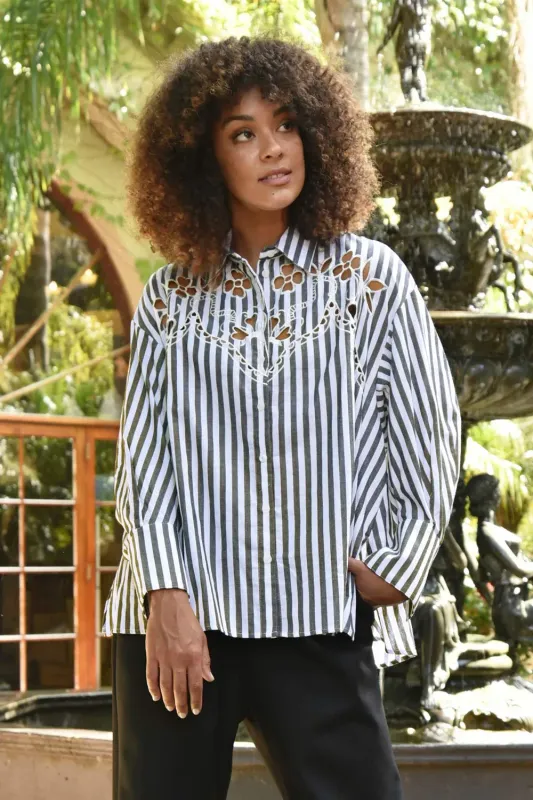 Coop Cut To The Chase Shirt CP2884 Charcoal Stripe