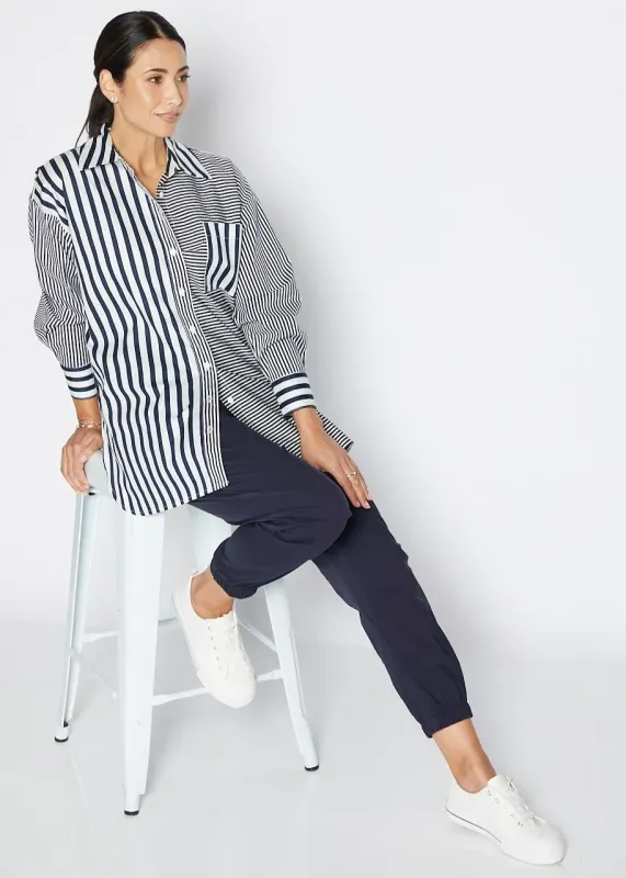 PHILOSOPHY Port Shirt Navy Stripe PHILOSOPHY Port Shirt Navy Stripe