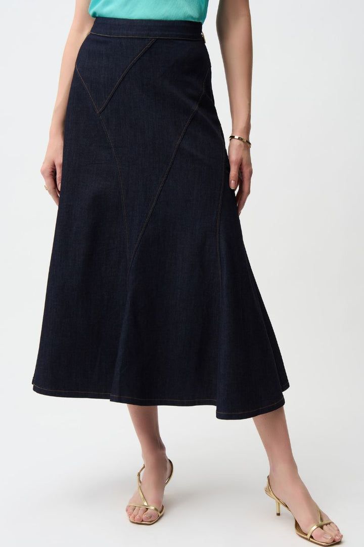 Joseph Ribkoff Denim Flared Skirt 261969