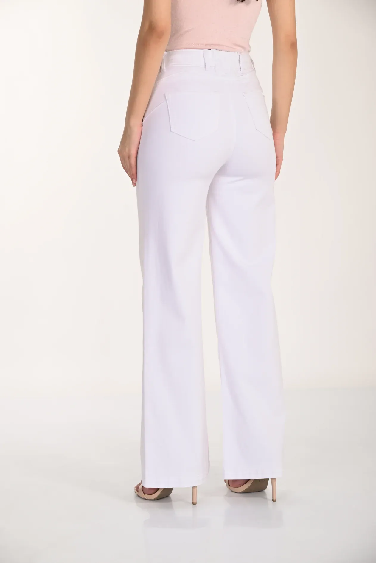 Frank Lyman Woven Denim Pant Off White 266597