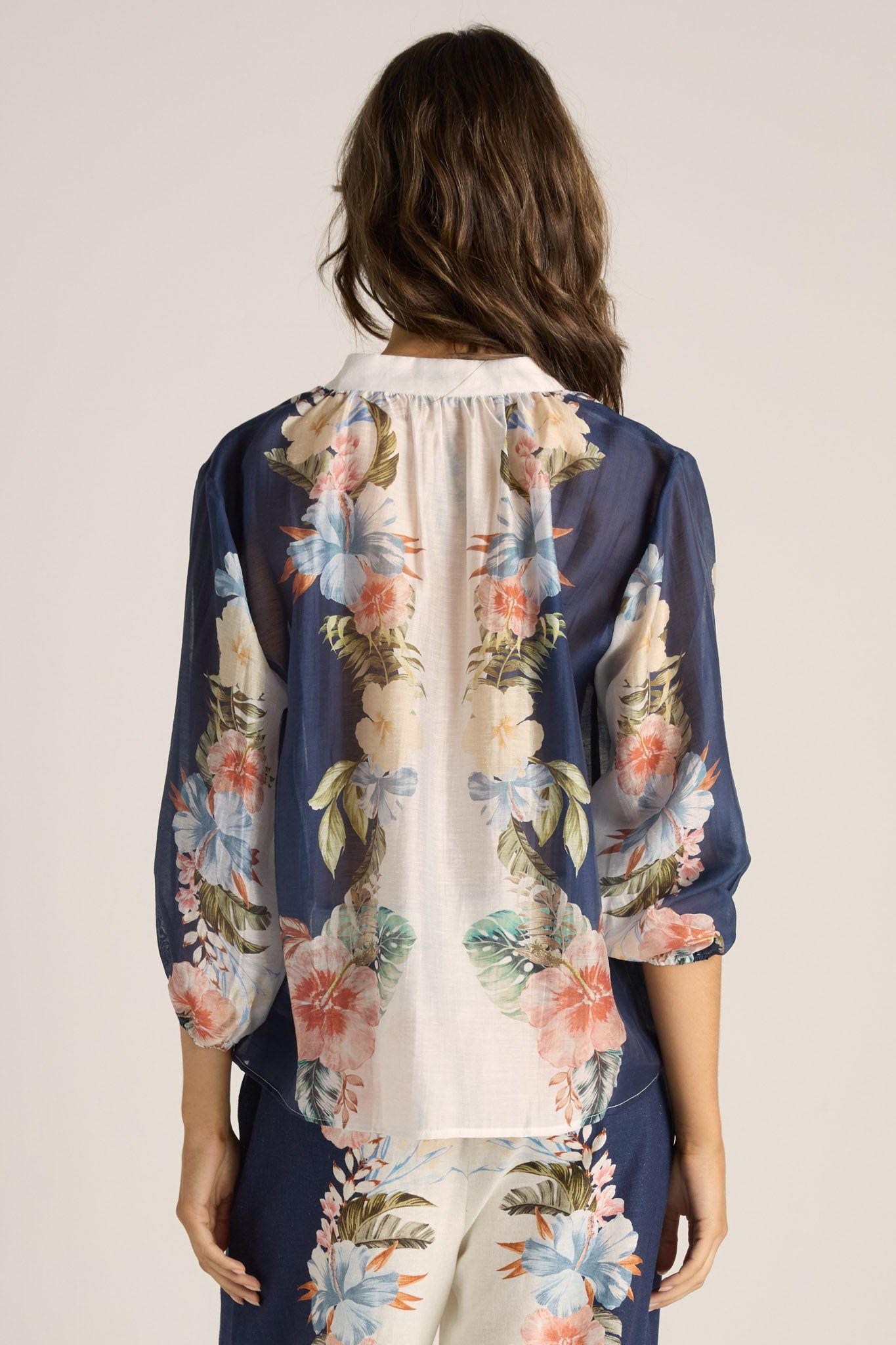 Fate & Becker Solara Split Neck Blouse