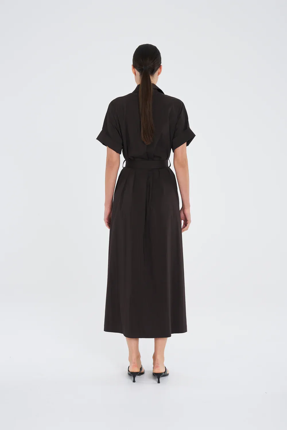 Mela Purdie Stud Dress F65 3058 Fudge