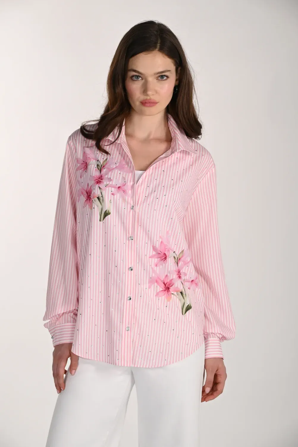 Frank Lyman Blouse Pink/Off White 261609