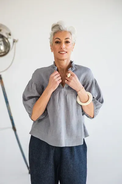 EVAS SUNDAY Reggie Top Bluebell