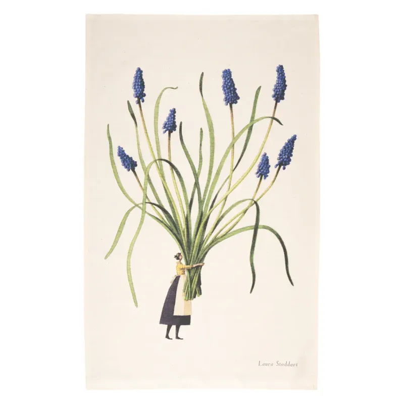 Laura Stoddart Tea Towel Muscari