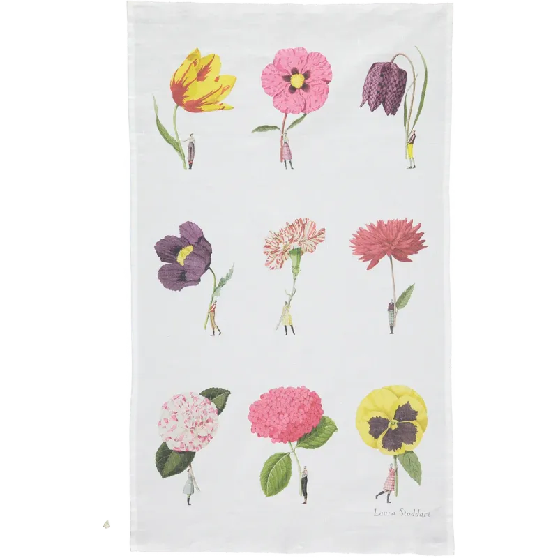 Laura Stoddart Tea Towel Multi Flower