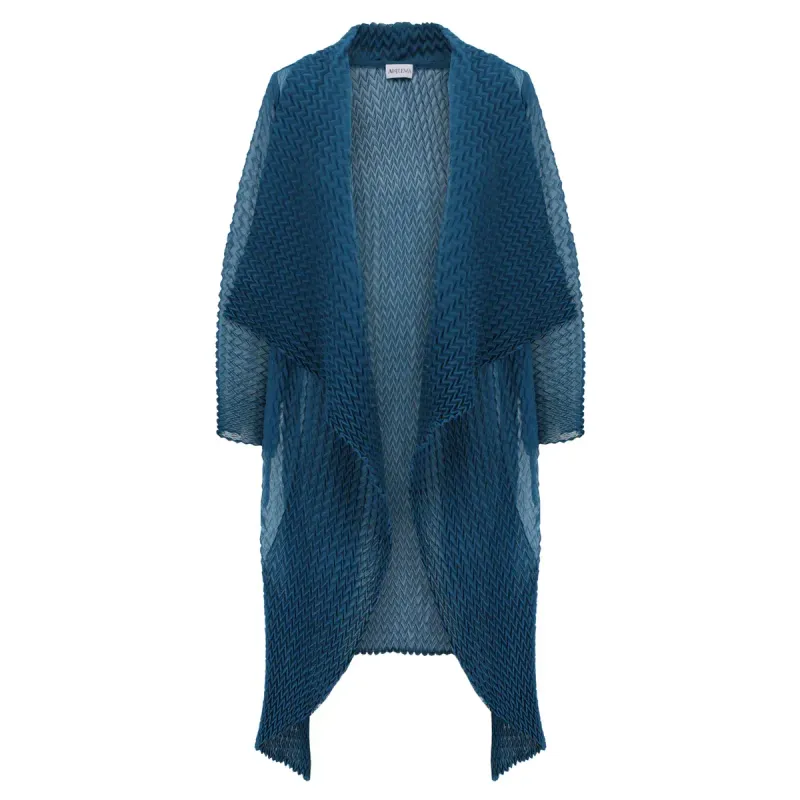 Alquema Nightstar Chiffon Coat Blue Steel