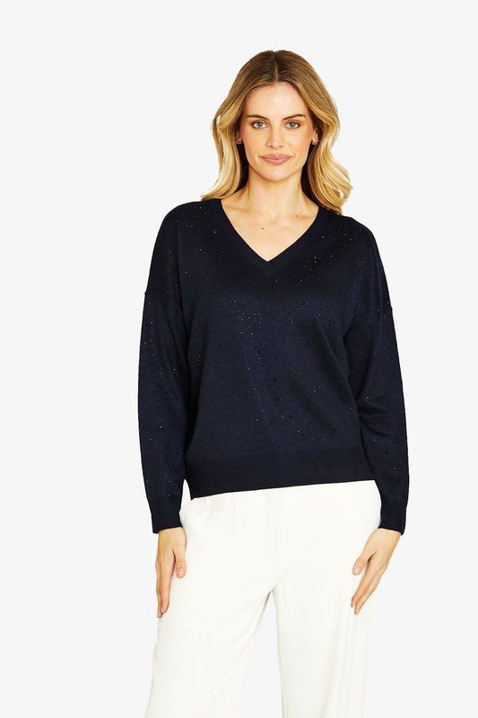 Ping Pong Diamante V-Neck Pullover