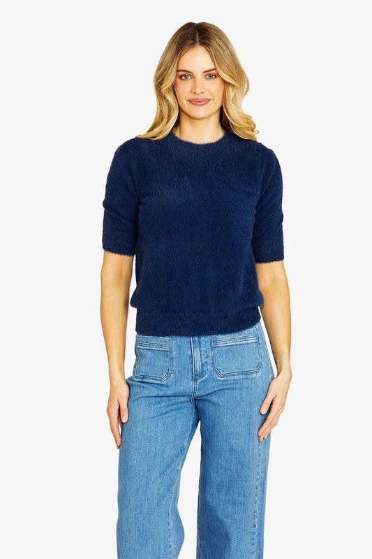 Ping Pong Remi Short Sleeve Fluffy Pullover