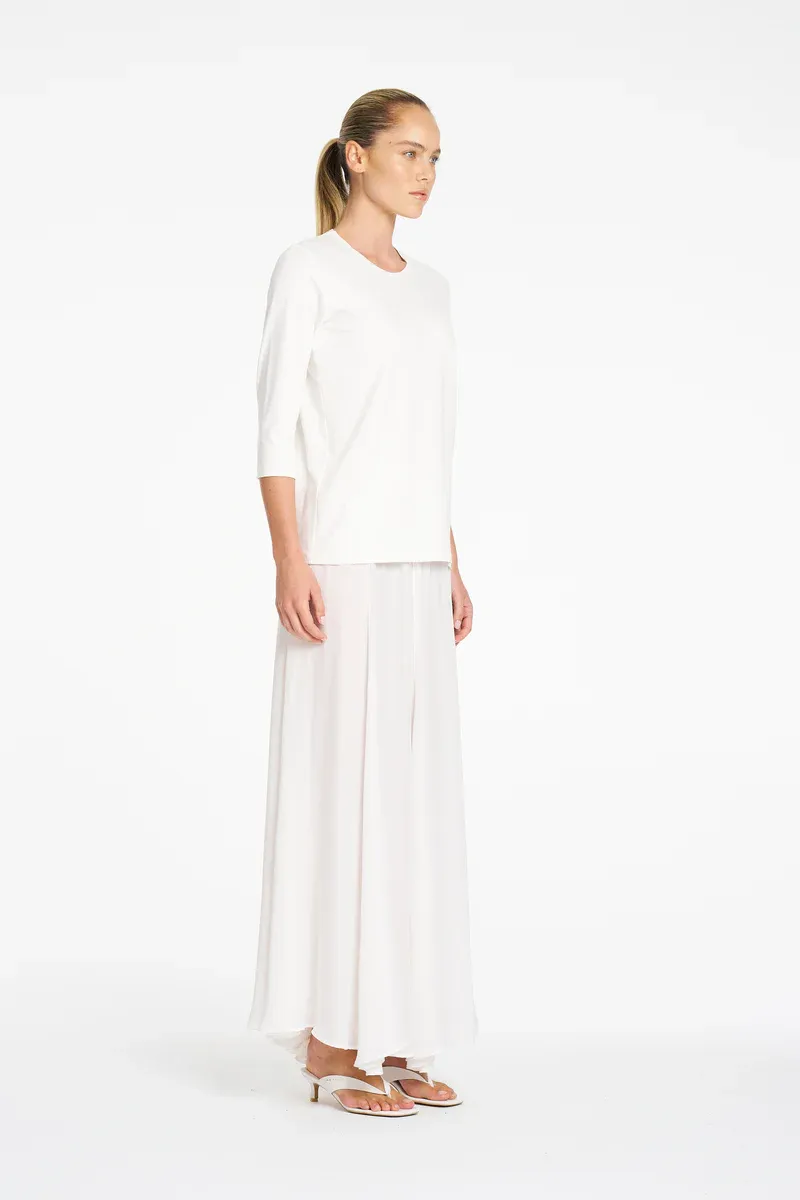 Mela Purdie Mid Sleeve Top White