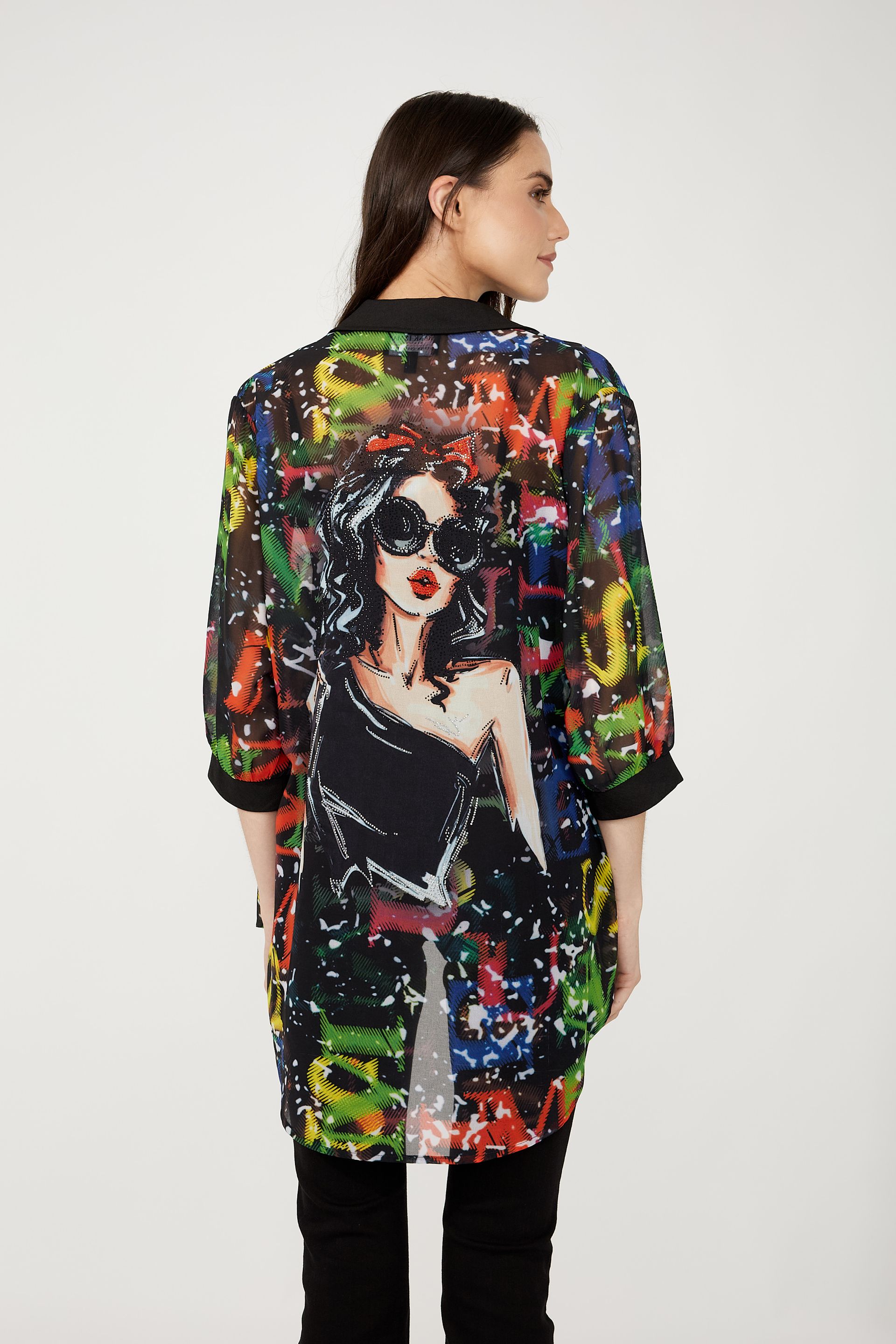 Frank Lyman  Woven Abstract print Blouse 254954