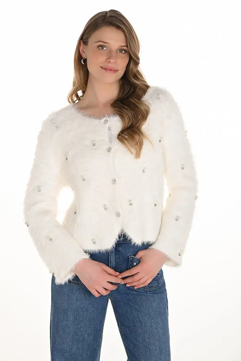 Frank Lyman Off White Soft Cardigan 254950