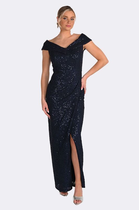 Frank Lyman Off Shoulder Lace Dress 268186