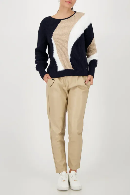 Monari Pullover Intarsia Sky 808973MNR