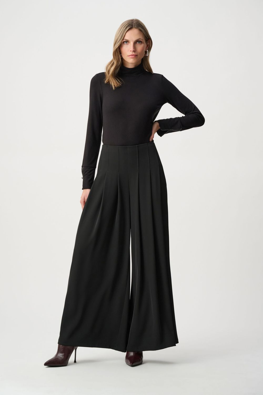 Joseph Ribkoff Woven  Twill Wide Leg Pants 263040