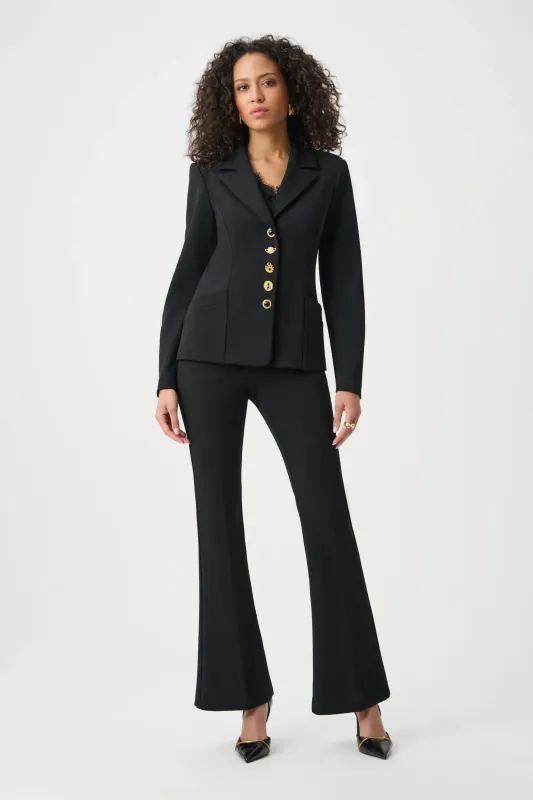 Joseph Ribkoff Scuba Crepe Fitted Blazer With Statement Buttons 263151