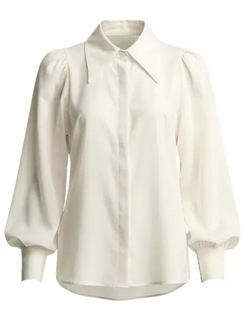 State Of Embrace Blouson Blouse Winter White TBBD1AW26