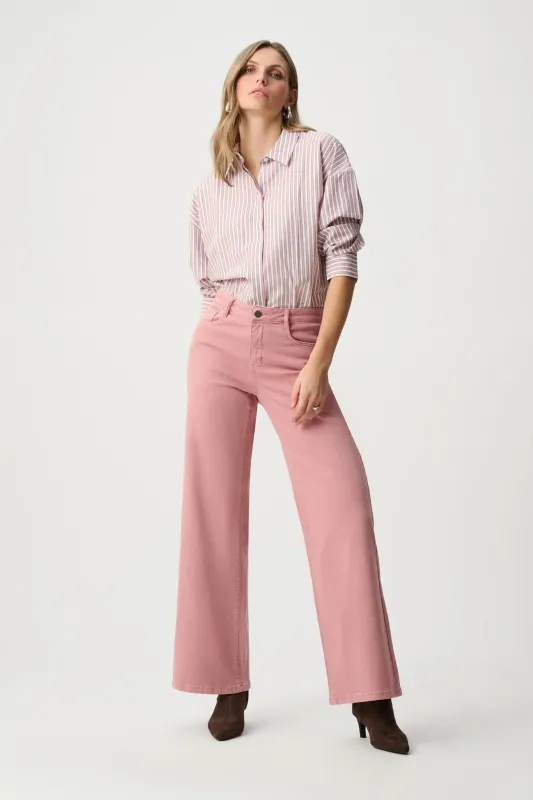 Joseph Ribkoff Tencel Stripe Boxy Blouse 261931F26
