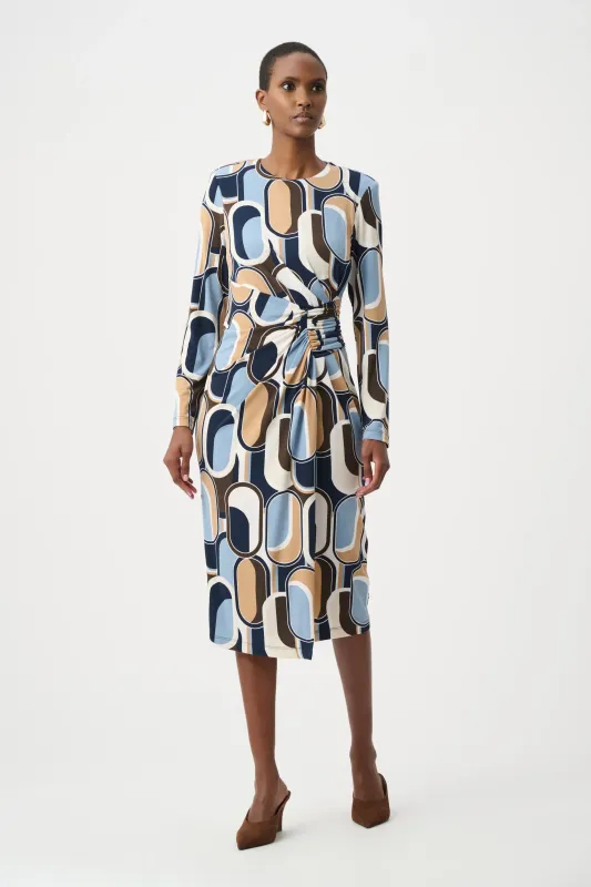 Joseph Ribkoff  Silky Knit Printed Wrap Dress 263218