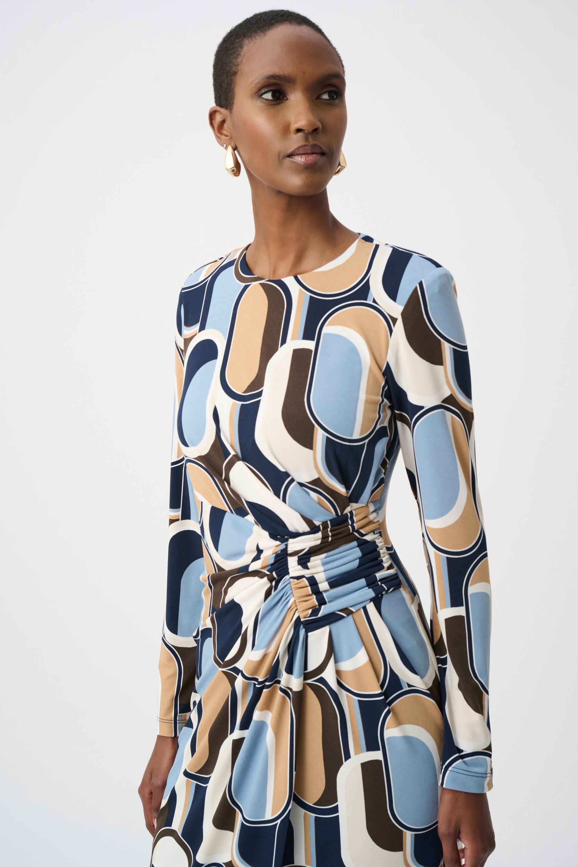 Joseph Ribkoff  Silky Knit Printed Wrap Dress 263218