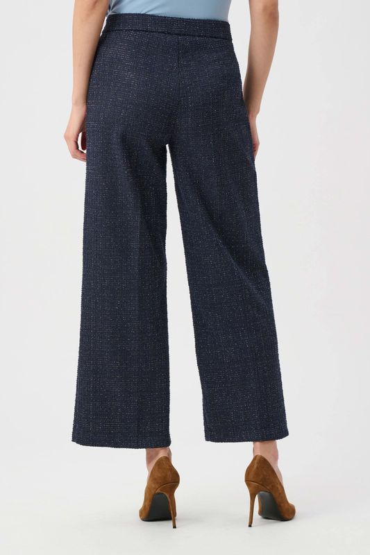 Joseph Ribkoff Lurex Boucle Wide-Leg Pull-On Pants 263215