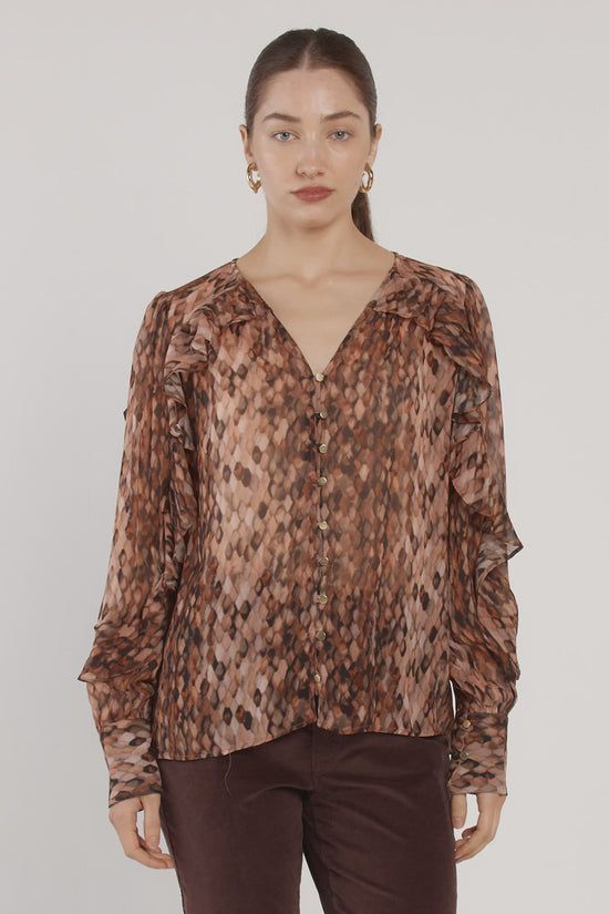 Fate+Becker Odette Ruffle Blouse 17789TWFA