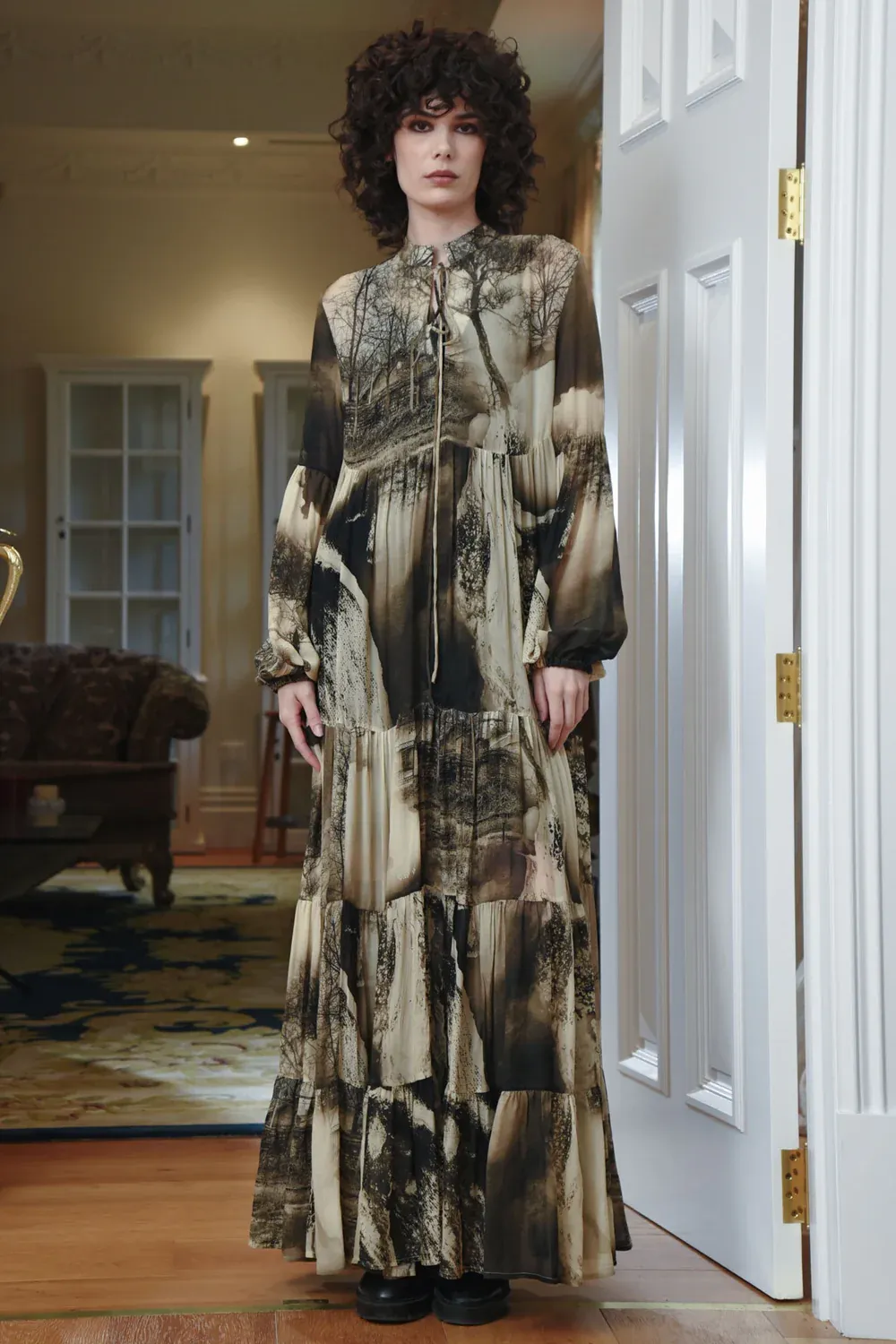 Curate Story Of Life Dress CT5841-19BLKW26