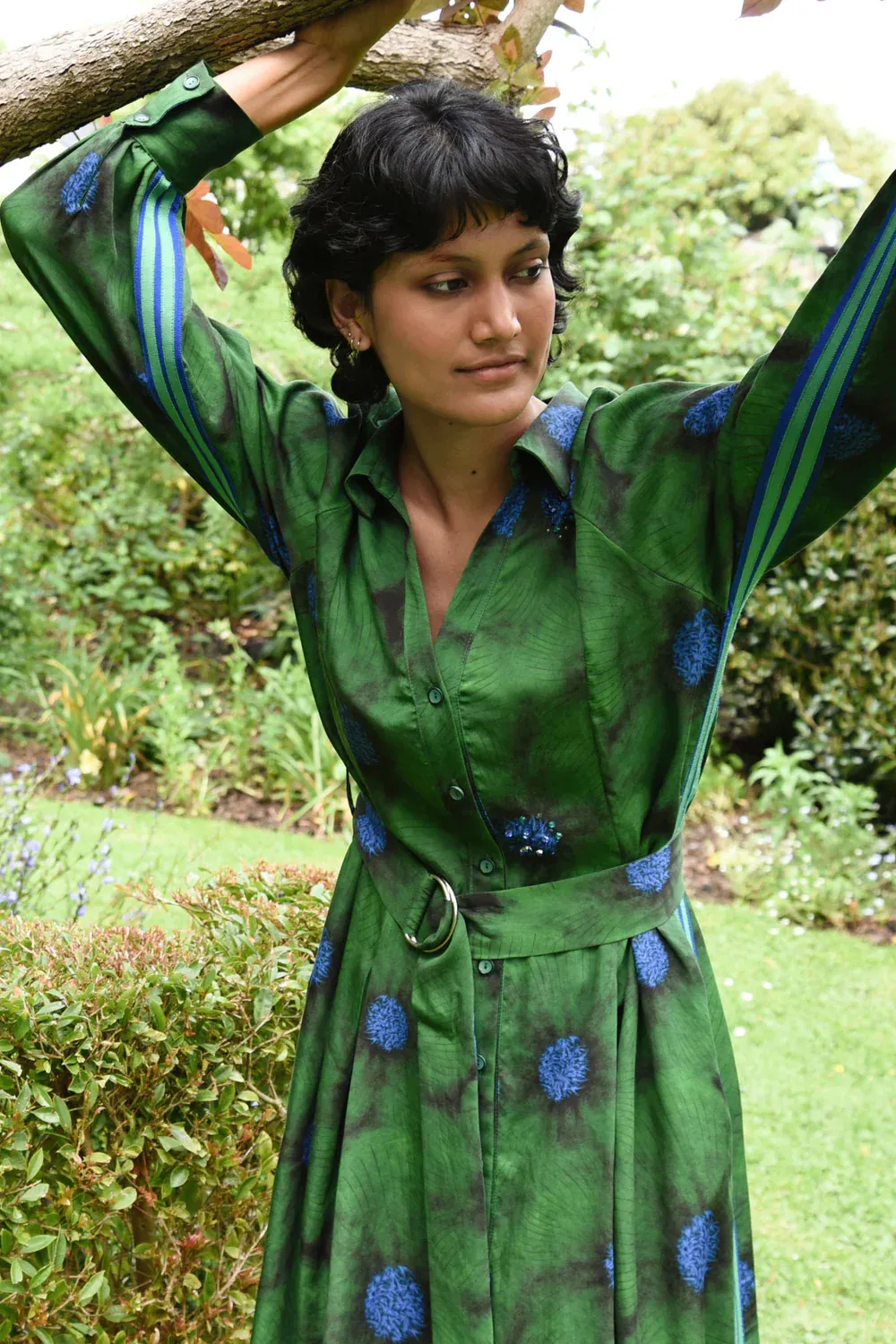 Cooper Winterful Dress Green Floral CO50844
