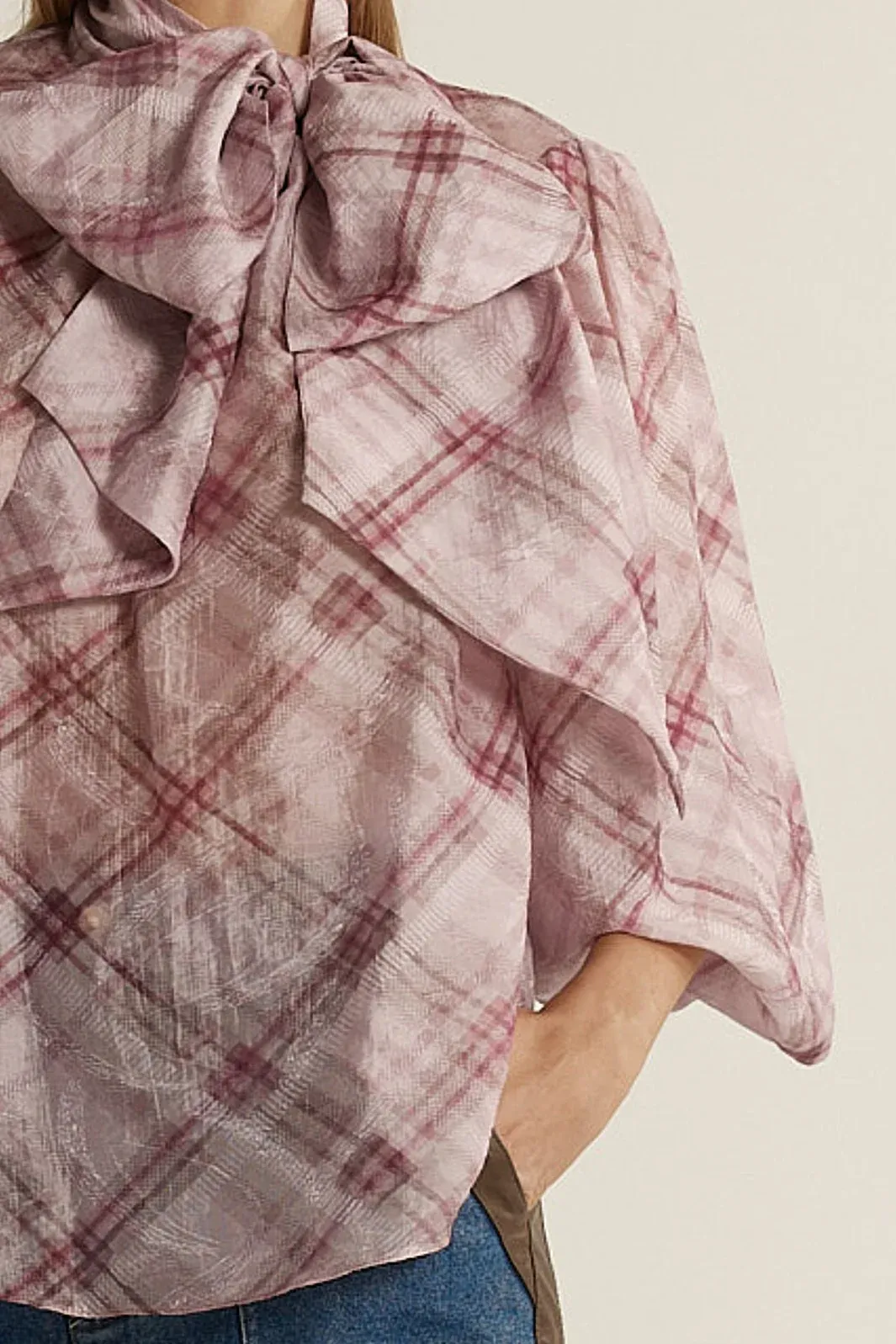 Fate+Becker Eve Pussybow Blouse Orchid 2729