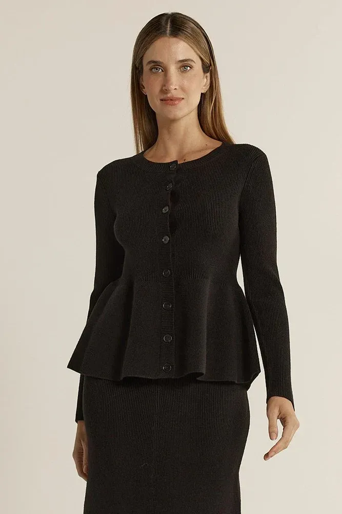 Fate+Becker Vale Peplum Cardigan 2729