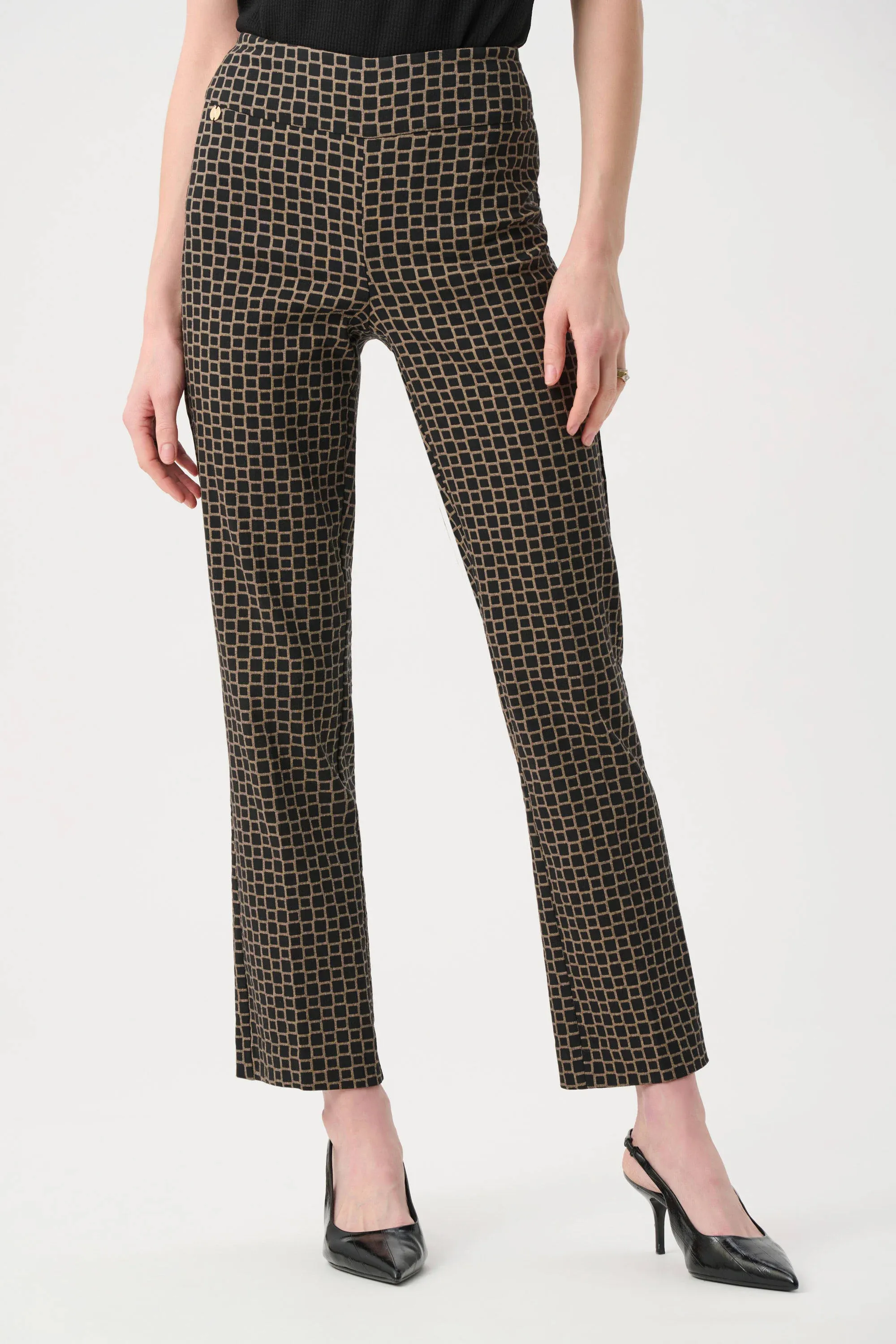 Joseph Ribkoff Geometric Jacquard Straight Pants 263138