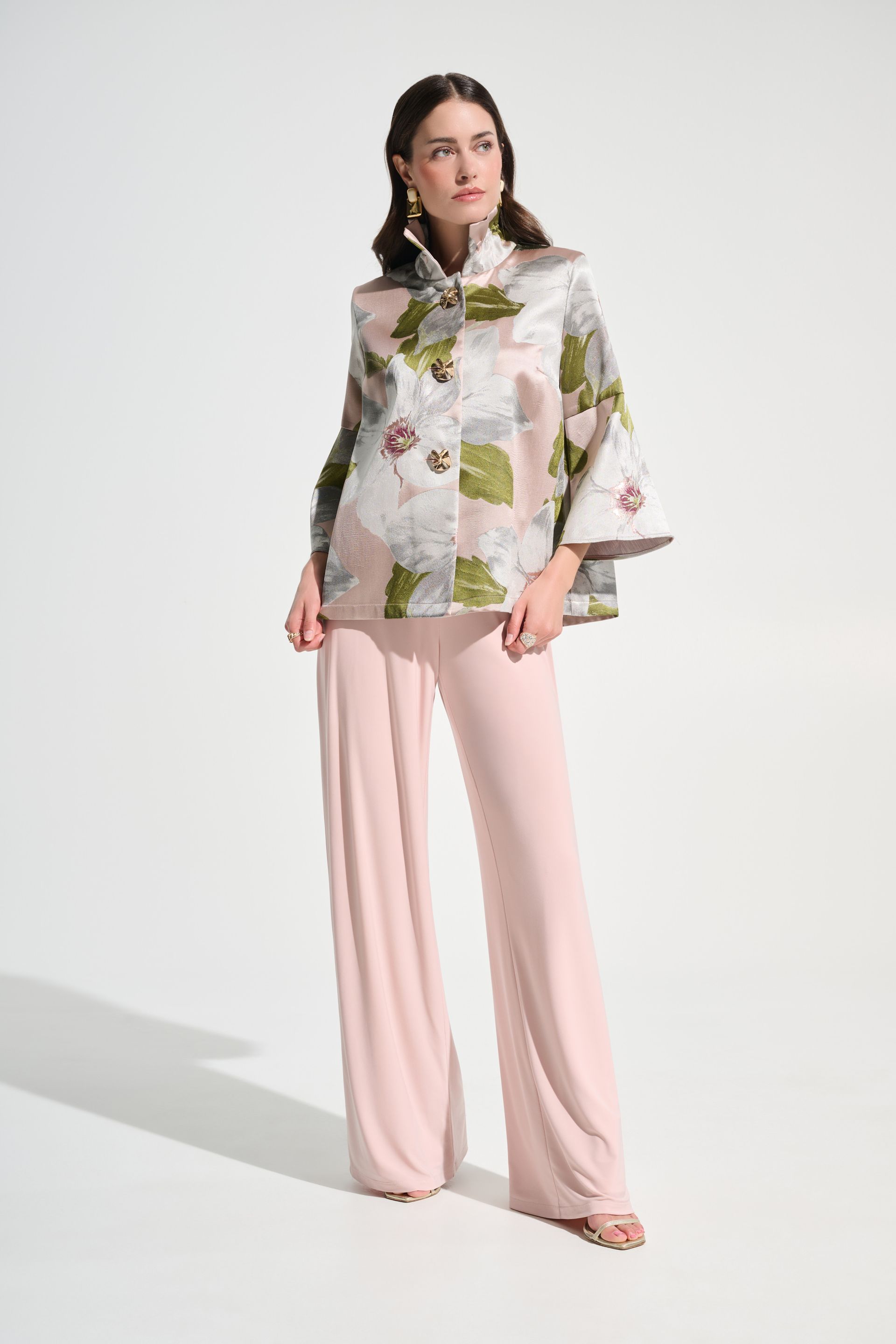 Joseph Ribkoff  Floral Jacket with Jewel Buttons 262702