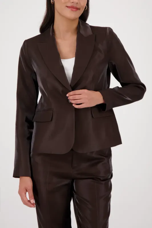 Monari Lame Jacket Dark Chocolate 410438 Monari Lame Jacket Dark Chocolate 410438