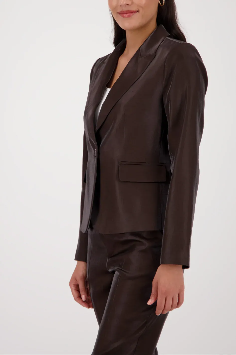 Monari Lame Jacket Dark Chocolate 410438