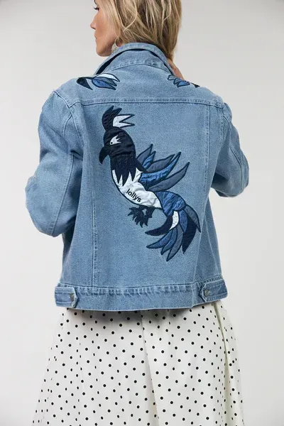 Lollys Laundry BirdLL Denim Jacket 26112-6000 Lollys Laundry BirdLL Denim Jacket 26112-6000