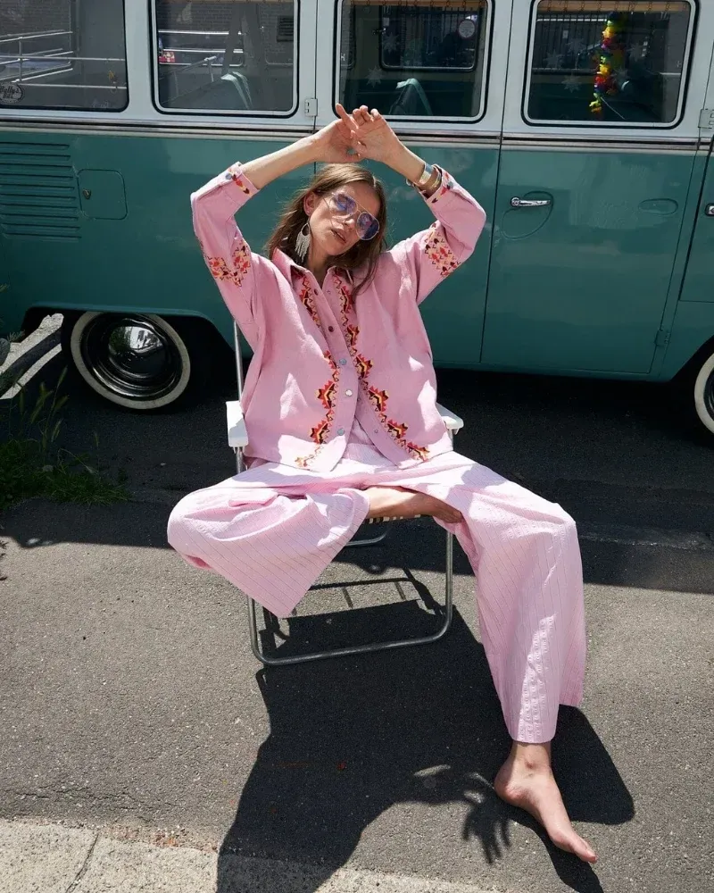 Lollys Laundry Veidall Oversized Shirt 26104-1003