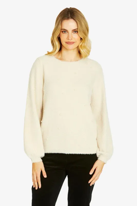 Ping Pong Pearl Fluffy Pullover