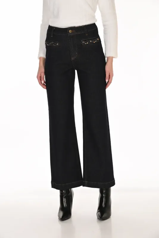 Frank Lyman Dark Denim Pants 263768