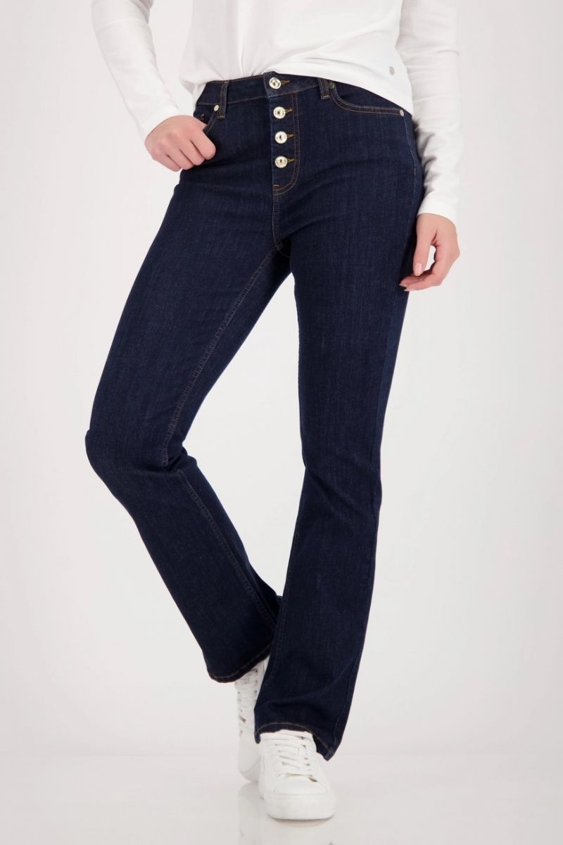 Monari Button Fly Dark Denim Jeans 410343MNR