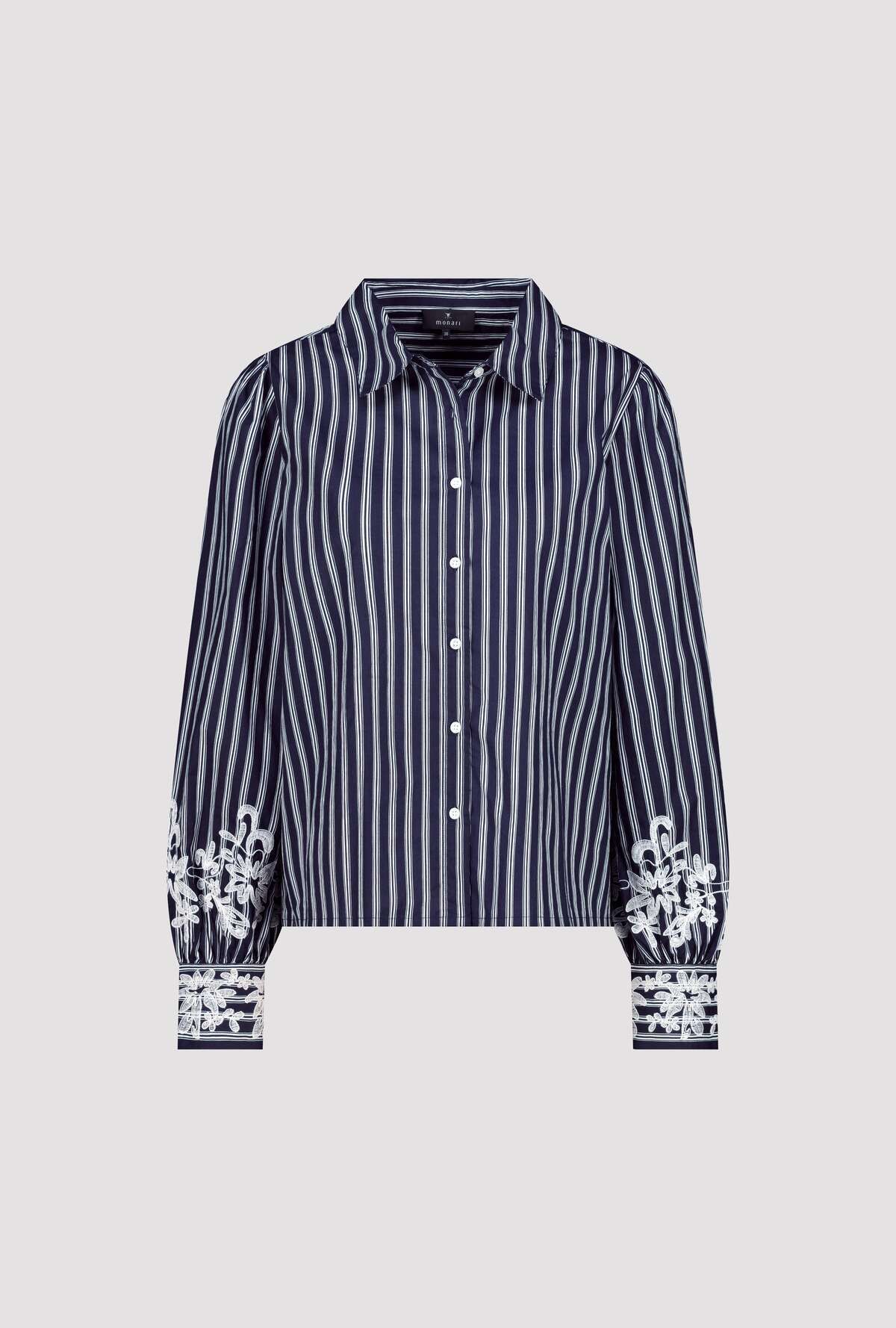 Monari Striped Blouse Marine 410344MNR